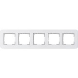 Gira Abdeckrahmen 5fach weiß, Retail