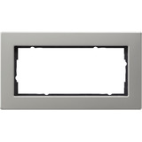 Gira Abdeckrahmen zwei Fach Edelstahl flacher Einbau edelstahl, Retail