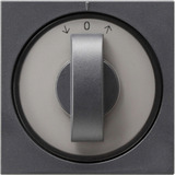 Gira Abdeckung mit Knebel für Jalousie System 55 anthrazit, Retail