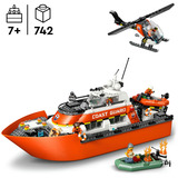 LEGO 60504 City Rettungsboot der Küstenwache mit Hubschrauber, Konstruktionsspielzeug 