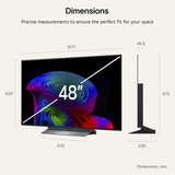 LG OLED48C6ELB.AEUD, OLED-Fernseher 120.7 cm (48 Zoll), schwarz, UltraHD/4K, Triple Tuner, 120Hz Panel
