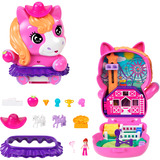 Mattel Polly Pocket Pony Rodeo Schatulle Spielset mit Puppe und Pferdchen 