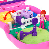 Mattel Polly Pocket Pony Rodeo Schatulle Spielset mit Puppe und Pferdchen 