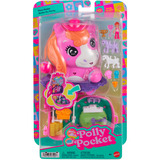 Mattel Polly Pocket Pony Rodeo Schatulle Spielset mit Puppe und Pferdchen 