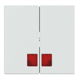 Merten Doppelwippe für Serien- und Doppeltaster-Einsatz, 2-fach, Thermoplast, glänzend weiß (glänzend), Retail