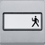 Merten Wippe mit Schriftfeld aluminium, Retail