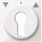 Merten Zentralplatte für Rollladeneinsatz, Ausführung Key Switch, glänzend, Thermoplast weiß (glänzend), Retail