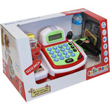 VEDES Spielzeugkasse mit Laufband und Zubehör, Kaufladen 