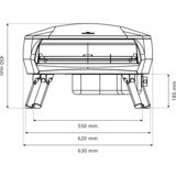 Witt Pizzaofen ETNA Fermo hellgrau, für Pizzen bis ca. Ø 40cm