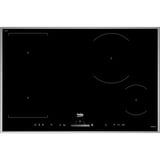 BEKO HII 84500 FHTX, Autarkes Kochfeld schwarz/silber, 77 cm