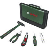 Bosch Heimwerken & Garten Easy Starter Werkzeug Set, 14-teilig, Werkzeug-Set grün/schwarz, im Textil-Reißverschlussetui