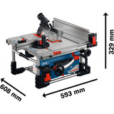 Bosch Tischkreissäge GTS 18V-70 Professional solo, 18Volt blau, ohne Akku und Ladegerät, Sägeblatt Ø 216mm