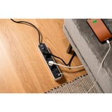 Brennenstuhl Ecolor Steckdosenleiste 4-fach, 2x USB-C weiß/schwarz, 1,5 Meter Kabel, USB-C, mit Sicherheitsschalter
