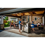 Broil King Gasgrill Regal S 690 Pro IR - BUNDLE edelstahl, mit Infrarot-Seitenbrenner und Heckbrenner, inkl. Pizzastein Set Imperial und Schutzhülle