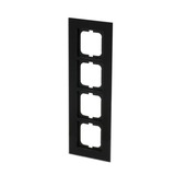 Busch-Jaeger Rahmen vierfach schwarz, Retail