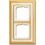 Busch-Jaeger Rahmen zwei fach, Abdeckung weiß, Retail