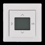 Busch-Jaeger Raumtemperaturregler Set Typ 1098 UJ-914 mit digitaler Wochenuhr und Schaltkontakt, Heizungsthermostat weiß (matt), Retail