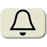 Busch-Jaeger Tastersymbol Klingel 2525 KI, Schalter weiß, Retail