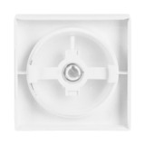 Busch-Jaeger Zentralscheibe Drehknopf für Unterputz-Dimmer mit transparentem Leuchtring, Typ 6540-84-102, Abdeckung weiß (glänzend), Retail