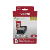 Canon Tinte Photo Value Pack CLI-581XL inkl. 50 Blatt 10x15 Fotopapier