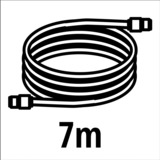 EINHELL Pumpen-Saugschlauch Kunststoff schwarz, 7 Meter