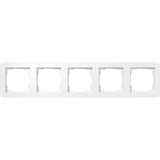 Gira Abdeckrahmen 5fach weiß, Retail