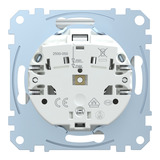 Merten Schutzkontaktsteckdose mit Klappdeckel und Schriftfeld aluminium, Retail