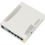 MikroTik RB951Ui-2HnD, Access Point weiß, 2,4-GHz-Access Point mit fünf Ethernet-Ports und PoE-Ausgang