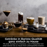 Ninja Luxe Premium Siebträger ES601EU, Espressomaschine silber/schwarz