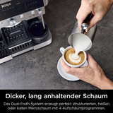Ninja Luxe Premium Siebträger ES601EU, Espressomaschine silber/schwarz