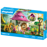 PLAYMOBIL 71838 Magic Unicorns:Feenzuhause mit Goldeinhorn und Stall, Konstruktionsspielzeug 