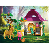 PLAYMOBIL 71838 Magic Unicorns:Feenzuhause mit Goldeinhorn und Stall, Konstruktionsspielzeug 