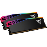 Patriot DIMM 48 GB DDR5-6000 (2x 24 GB) Dual-Kit, Arbeitsspeicher schwarz, VEUR548G6028K, Viper Elite 5 Ultra RGB, INTEL XMP, AMD EXPO