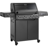 RÖSLE Gasgrill EPICFLAME Pro 4 schwarz, 800° Primezone, Backburner, Smart, Vario+ Grillrostsystem