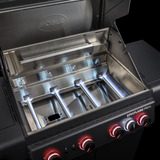 RÖSLE Gasgrill EPICFLAME Pro 4 schwarz, 800° Primezone, Backburner, Smart, Vario+ Grillrostsystem