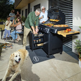 RÖSLE Gasgrill EPICFLAME Pro 4 schwarz, 800° Primezone, Backburner, Smart, Vario+ Grillrostsystem