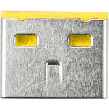 SMARTKEEPER ESSENTIAL USB-A Port Lock (UL03), Einsteckschloss Farbcode Gelb, 100 Stück