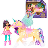 Spin Master Unicorn Academy - Wing Magic Ava & Leaf Spielset, Spielfigur 