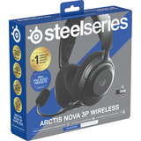 SteelSeries Arctis Nova 3P Wireless Black, Gaming-Headset schwarz, Für Playstation, Bluetooth, WiFi, Mobile App Control