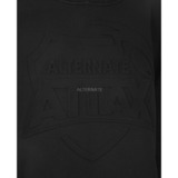 ALTERNATE ATTAX Hoodie (Logo geprägt) S, Pullover schwarz