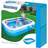 Bestway Family Pool "Blue Rectangular", Schwimmbad blau/weiß, 262cm x 175cm x 51cm