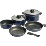 Campingaz Camping-Geschirrset, 9-teilig, Topf-Set blau