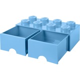 Room Copenhagen LEGO Brick Drawer 8 hellblau, Aufbewahrungsbox hellblau