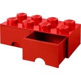 Room Copenhagen LEGO Brick Drawer 8 rot, Aufbewahrungsbox rot