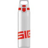 SIGG Total Clear One Red 0,75 Liter, Trinkflasche grau/rot