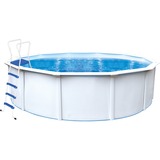 Stahlwandpool Set Nuovo de Luxe II, Ø 360cm, H 120cm, Schwimmbad