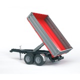 bruder 02019 Bordwandanhänger, Modellfahrzeug grau/rot