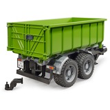 bruder 02035 Hakenlift-Anhänger für Traktoren, Modellfahrzeug grün/schwarz