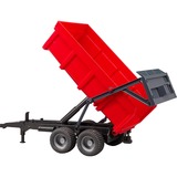 bruder 02211 Wannenkippanhänger mit Automatikrückwand, Modellfahrzeug rot/schwarz