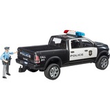 bruder 02505 RAM 2500 Polizei Pickup , Modellfahrzeug schwarz/weiß, Inkl. Polizist